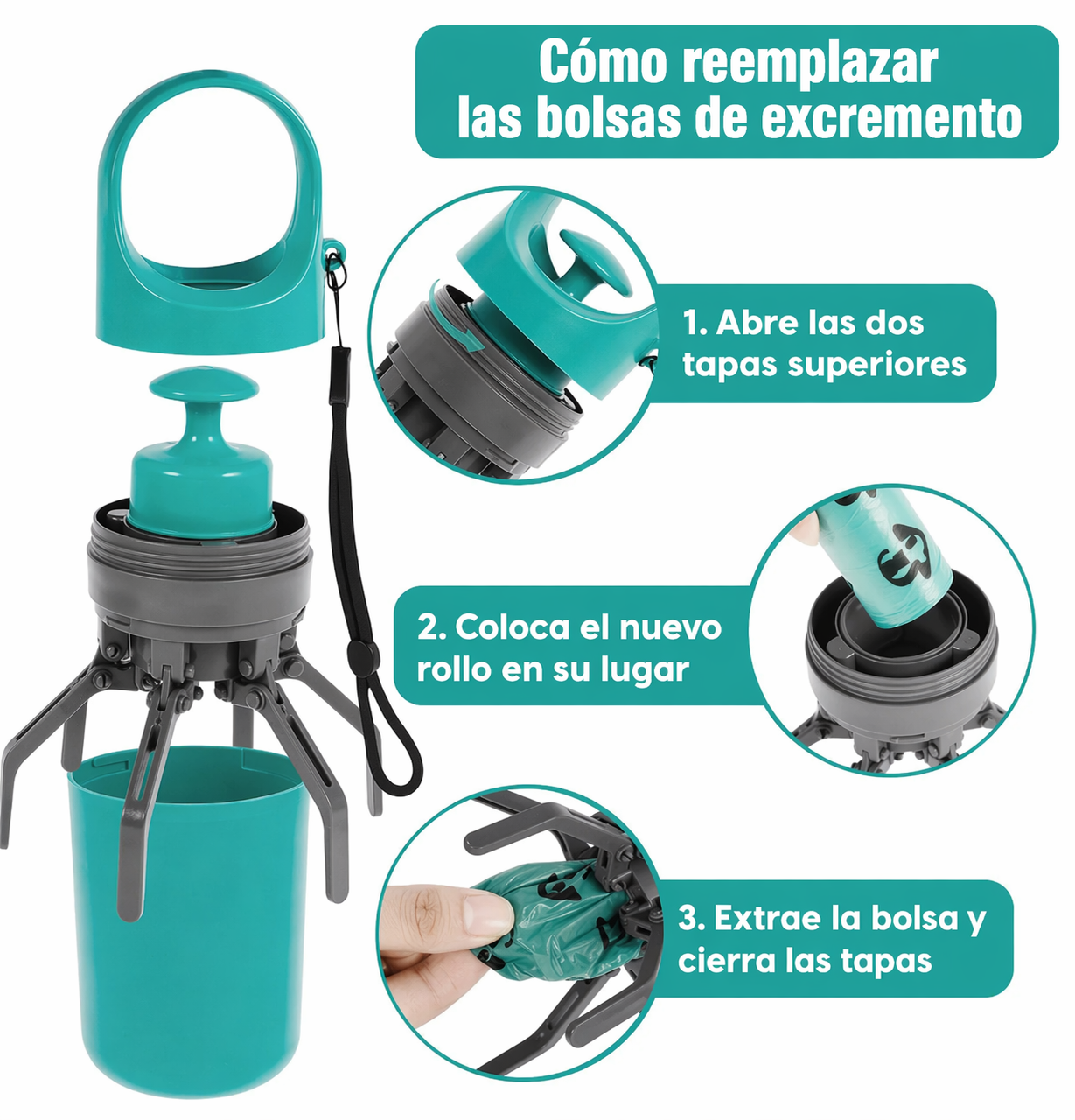 Recogedor portátil para paseos